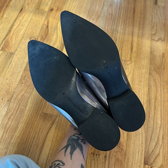 Charles & Keith Metallic Pointy Toe Loafers - Picture 8 of 8